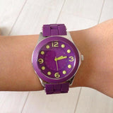 Buy Shop Marc Jacobs Pelly Purple Dial Purple Silicone Strap Watch for Women - MBM2505 USA Online