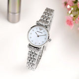 Buy Shop Emporio Armani Gianni Blue Dial Silver Steel Strap Watch For Women - AR1961 USA Online
