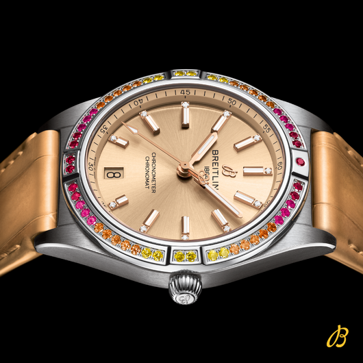 Buy Shop Breitling Chronomat Automatic 36 South Sea Brown Dial Brown Leather Strap Watch for Women - A10380611A1P1 USA Online