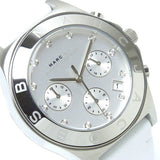 Buy Shop Marc Jacobs Blade White Dial White Leather Strap Watch for Women - MBM1187 USA Online