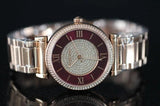 Buy Shop Michael Kors Catlin Quartz Rose Gold Dial Rose Gold Steel Strap Watch For Women - MK3412 USA Online