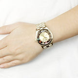 Buy Shop Marc Jacobs Henry Skeleton Gold Dial Gold Steel Strap Watch for Women - MBM3263 USA Online