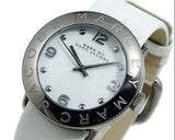 Buy Shop Marc Jacobs Blade White Dial White Leather Strap Watch for Women - MBM1223 USA Online