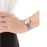 Buy Shop Marc Jacobs Marc Silver Dial Silver Steel Strap Watch for Women - MBM3173 USA Online