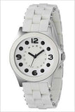 Buy Shop Marc Jacobs Perry White Dial White Silicone Strap Watch for Women - MBM2533 USA Online