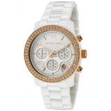 Buy Shop Michael Kors Ceramic White Dial White Steel Strap Watch for Women - MK5269 USA Online