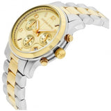 Buy Shop Michael Kors Runway Gold Dial Two Tone Steel Strap Watch for Women - MK5137 USA Online