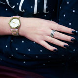 Buy Shop Michael Kors Delray Rose Gold Dial Pink Steel Strap Watch for Women - MK4316 USA Online