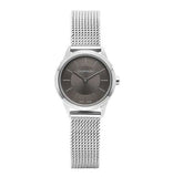 Buy Shop Calvin Klein Minimal Grey Dial Silver Mesh Bracelet Watch for Women - K3M23124 USA Online