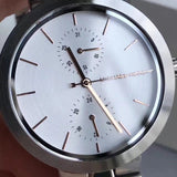 Buy Shop Michael Kors Garner Analog Silver Dial Silver Steel Strap Watch For Women - MK6407 USA Online