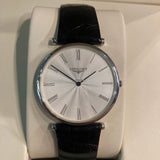 Longines La Grande Classique De Longines White Dial Black Leather Strap Watch for Women - L4.755.4.11.2