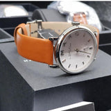 Buy Shop Marc Jacobs Baker White Dial Brown Leather Strap Watch for Women - MBM1265 USA Online
