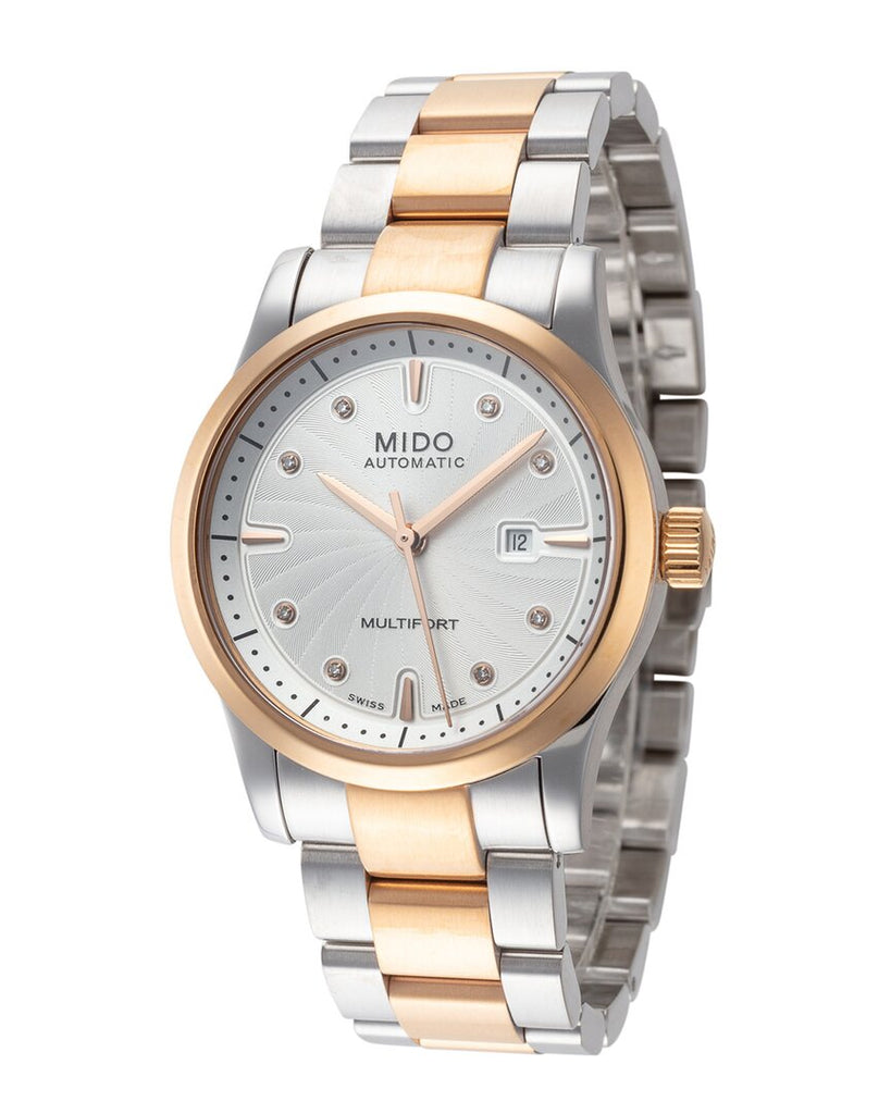 Buy Shop Mido Multifort Automatic Silver Dial Two Tone Steel Strap Watch For Men - M005.430.22.031.80 USA Online