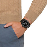 Buy Shop Fossil Machine Chronograph Black Dial Black Steel Strap Watch for Men - FS4552 USA Online