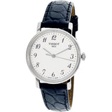 Buy Shop Tissot Everytime Small White Dial Black Leather Strap Watch For Women - T109.210.16.032.00 USA Online