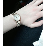 Buy Shop Marc Jacobs Baker White Dial Gold Steel Strap Watch for Women - MBM3247 USA Online