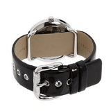 Buy Shop Marc Jacobs Amy Black Dial Black Leather Strap Watch for Women - MBM1163 USA Online