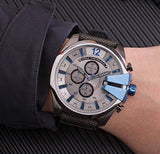 Buy Shop Diesel Mega Chief Chronograph Black Dial Black Nylon Strap Watch For Men - DZ4500 USA Online