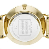 Buy Shop Coach Perry White Dial Gold Steel Strap Watch for Women - 14503345 USA Online