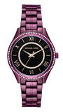 Buy Shop Michael Kors Lauryn Black Dial Purple Steel Strap Watch for Women - MK3724 USA Online