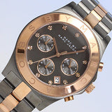 Buy Shop Marc Jacobs Blade Chronograph Grey Dial Two Tone Steel Strap Watch for Women - MBM8583 USA Online