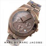 Buy Shop Marc Jacobs Blade Chronograph Brown Dial Brown Steel Strap Watch for Women - MBM3121 USA Online