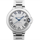 Buy Shop Cartier Ballon Bleu De Cartier Silver Dial Silver Steel Strap Watch for Women - WSBB0044 USA Online