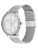 Buy Shop Calvin Klein Minimal White Dial Silver Mesh Bracelet Watch for Men - K3M5115X USA Online
