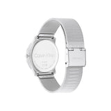 Buy Shop Calvin Klein Minimal Silver Dial Silver Mesh Bracelet Watch for Men - K3M211Y6 USA Online