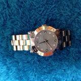 Buy Shop Marc Jacobs Amy Mother of Pearl Black Dial Rose Gold Steel Strap Watch for Women - MBM8610 USA Online