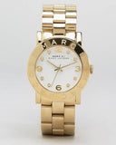 Buy Shop Marc Jacobs Amy White Dial Gold Steel Strap Watch for Women - MBM3056 USA Online