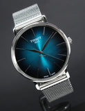 Buy Shop Tissot Everytime Gent Green Dial Silver Mesh Bracelet Watch for Men - T143.410.11.091.00 USA Online