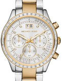 Buy Shop Michael Kors Brinkley Chronograph Silver Dial Two Tone Steel Strap Watch for Women - MK6188 USA Online