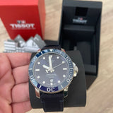 Tissot Seastar 1000 Powermatic 80 Silicium Blue Dial Blue Nylon Strap Watch For Men - T120.407.17.041.01