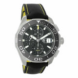 Tag Heuer Aquaracer Automatic Chronograph Black Dial Black Nylon Strap Watch for Men - CAY211A.FC6361