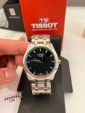 Buy Shop Tissot T Trend Couturier Chronograph Black Dial Silver Steel Strap Watch For Men - T035.410.11.051.00 USA Online