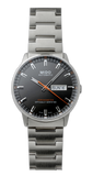 Mido Commander II Automatic Chronometer Grey Dial Silver Steel Strap Watch For Men - M021.431.11.061.01