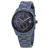 Buy Shop Michael Kors Briar Blue Dial Blue Steel Strap Watch For Women - MK6468 USA Online