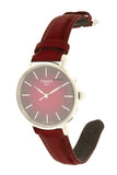 Buy Shop Tissot Everytime Lady Burgundy Dial Burgundy Leather Strap Watch for Women - T143.210.17.331.00 USA Online