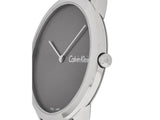 Buy Shop Calvin Klein Minimal Grey Dial Silver Mesh Bracelet Watch for Men - K3M211Y3 USA Online