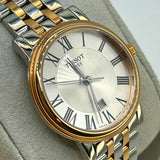 Buy Shop Tissot T Classic Carson Lady Premium Silver Dial Two Tone Steel Strap Watch For Women - T122.210.22.033.00 USA Online