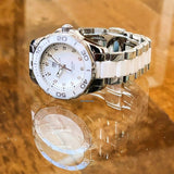 Buy Shop Tag Heuer Aquaracer Diamonds White Dial Two Tone Steel Strap Watch for Women - WAY131D.BA0914 USA Online