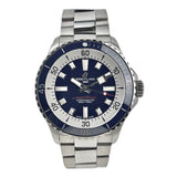 Breitling Superocean Automatic 42mm Blue Dial Silver Steel Strap Watch for Men - A17375E71C1A1