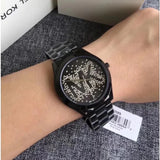 Buy Shop Michael Kors Slim Runway Black Dial Black Steel Strap Watch for Women - MK3589 USA Online