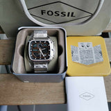 Buy Shop Fossil Retro Analog-Digital Black Dial Silver Steel Strap Watch for Men - FS5890 USA Online