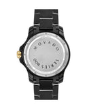 Movado Series 800 Black Dial Black Steel Strap Watch For Men - 2600161