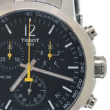 Buy Shop Tissot PRC 200 Chronograph Black Dial Silver Steel Strap Watch For Men - T114.417.11.057.00 USA Online