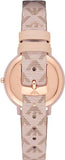 Buy Shop Emporio Armani Kappa Quartz Rose Gold Dial Pink Leather Strap Watch For Women - AR11010 USA Online