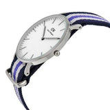 Buy Shop Daniel Wellington Classic Trinity White Dial Three Tone Nylon Strap Watch For Women - 0609DW USA Online