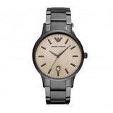 Emporio Armani Renato Quartz Grey Dial Grey Steel Strap Watch For Men - AR11120